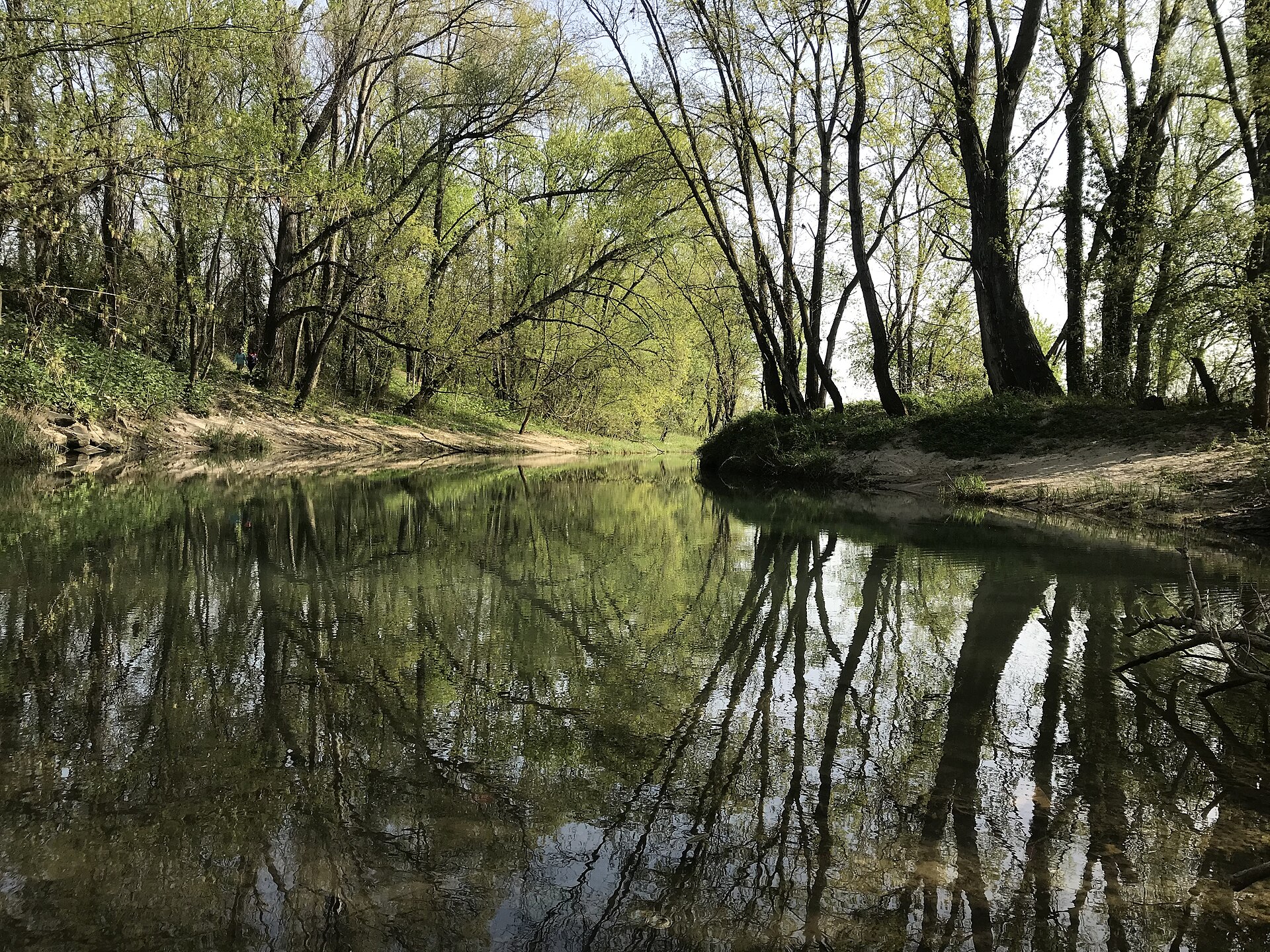 Parc du Rhône à Grigny-sur-Rhône dans la métropole de Lyon